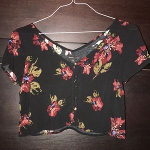 Kendall & Kylie Cropped Button Up